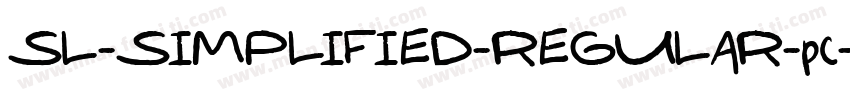 SL-SIMPLIFIED-REGULAR-pc-EUC-h SIMP字体转换
